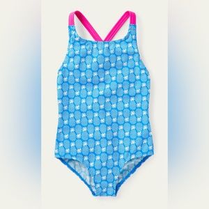 NWT Boden Cross-back Printed Swimsuit